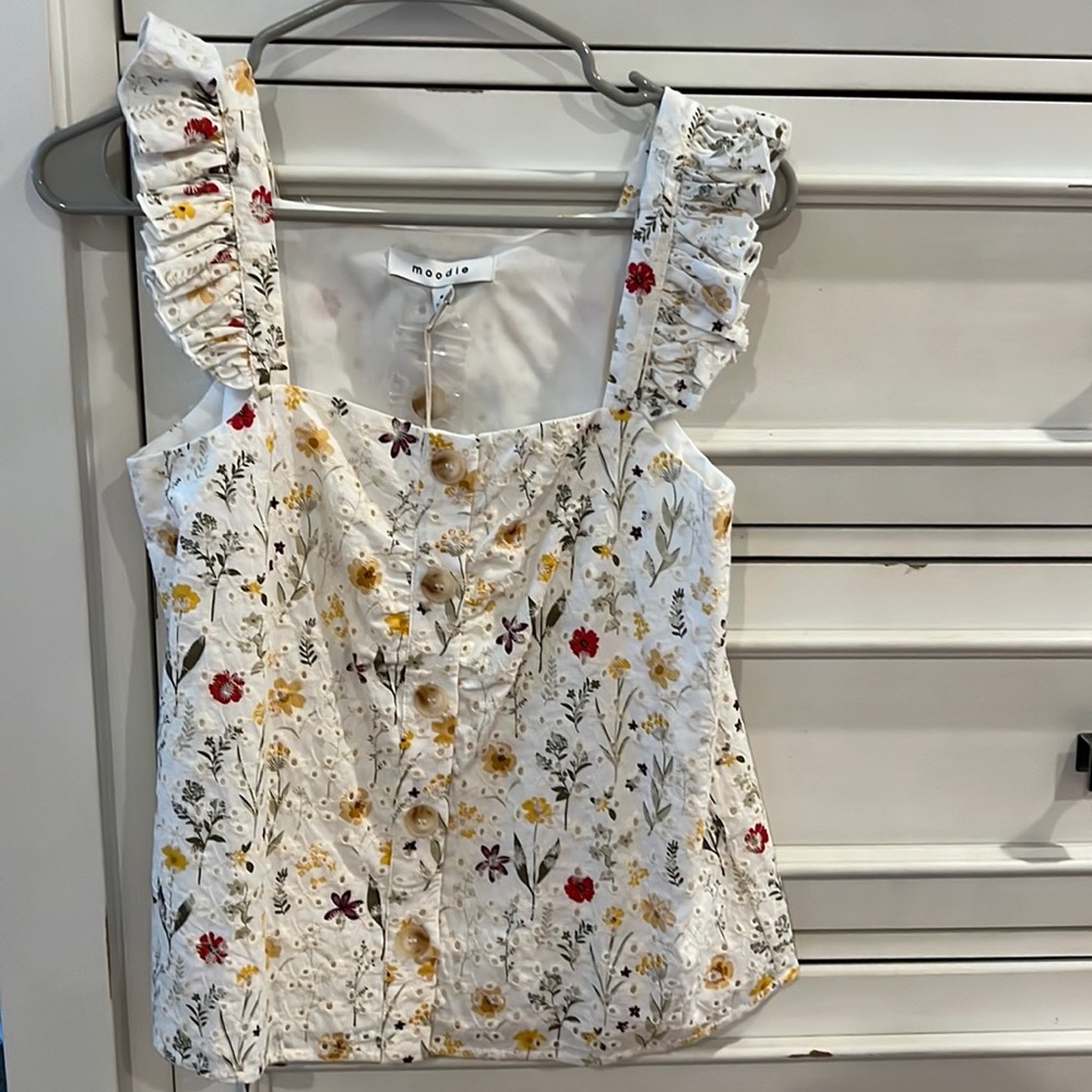 Moodie floral tank